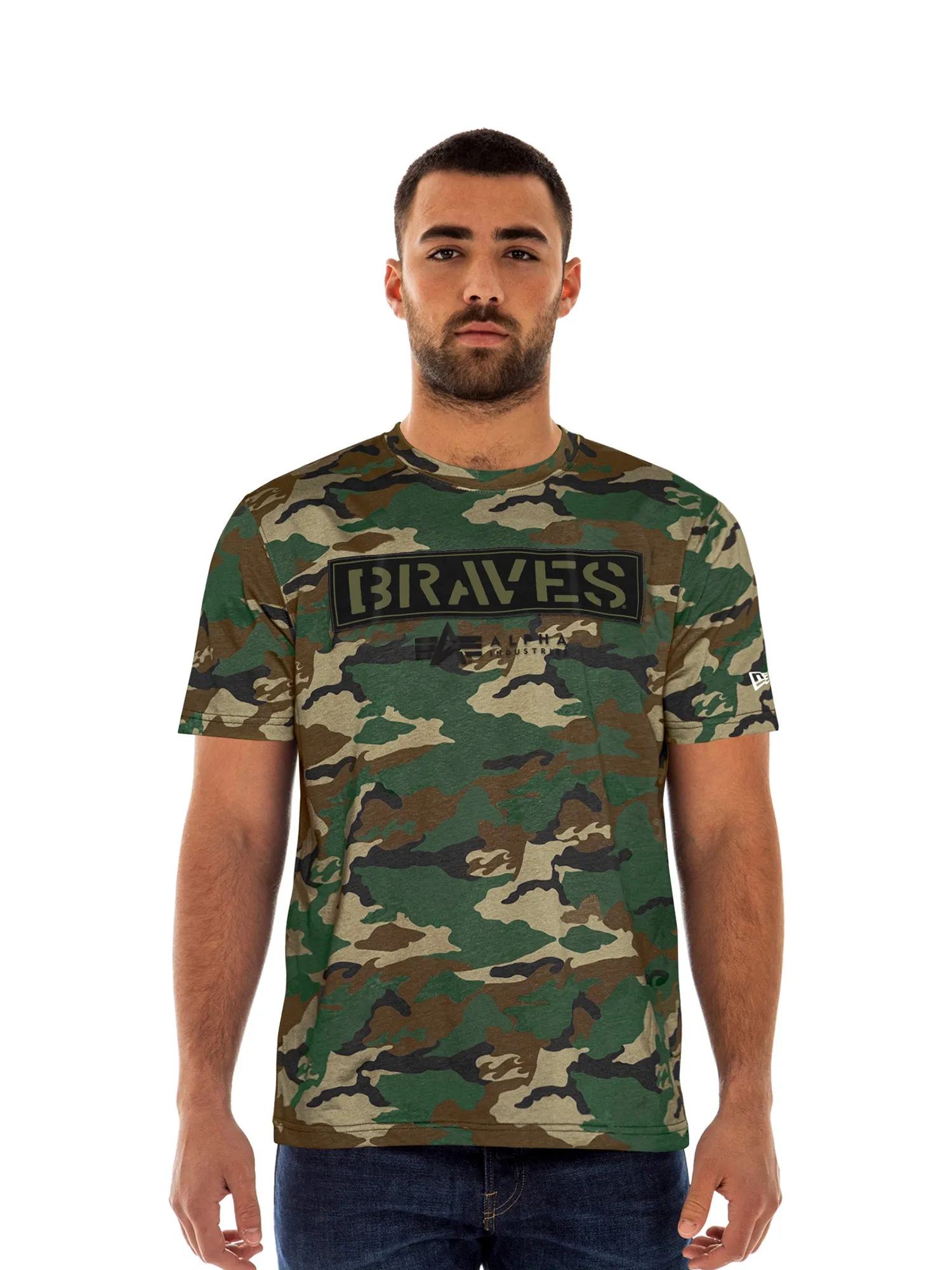 ATLANTA BRAVES X ALPHA X NEW ERA CAMO T-SHIRT sold by Alpha Industries product image thumbnail 3