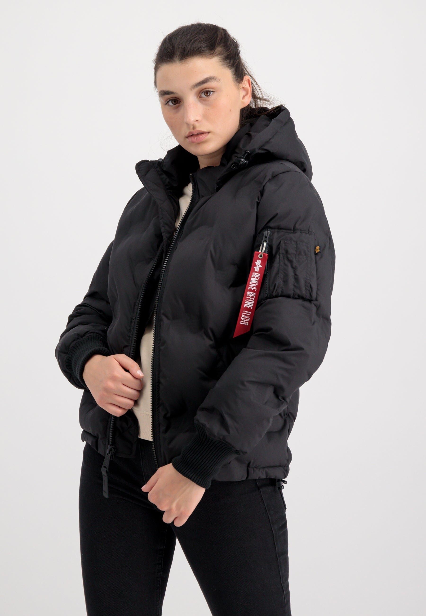 HOODED LOGO PUFFER W (SEASONAL) sold by Alpha Industries