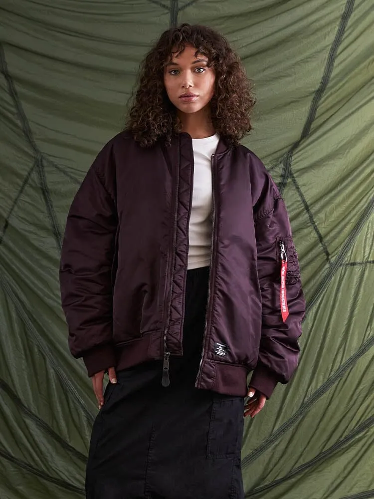 WOMEN'S OVERSIZED MA-1 MOD BOMBER JACKET (SEASONAL) sold by Alpha Industries product image thumbnail 2
