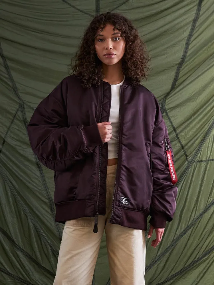 WOMEN'S OVERSIZED MA-1 MOD BOMBER JACKET (SEASONAL) sold by Alpha Industries product image thumbnail 3