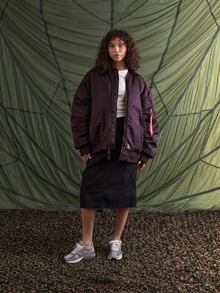 WOMEN'S OVERSIZED MA-1 MOD BOMBER JACKET (SEASONAL) sold by Alpha Industries product image thumbnail 4