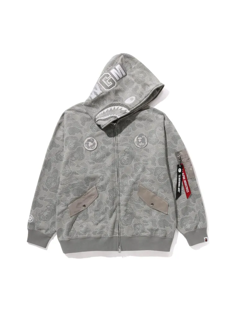 ALPHA X BAPE SHARK FULL ZIP HOODIE sold by Alpha Industries product image thumbnail 3