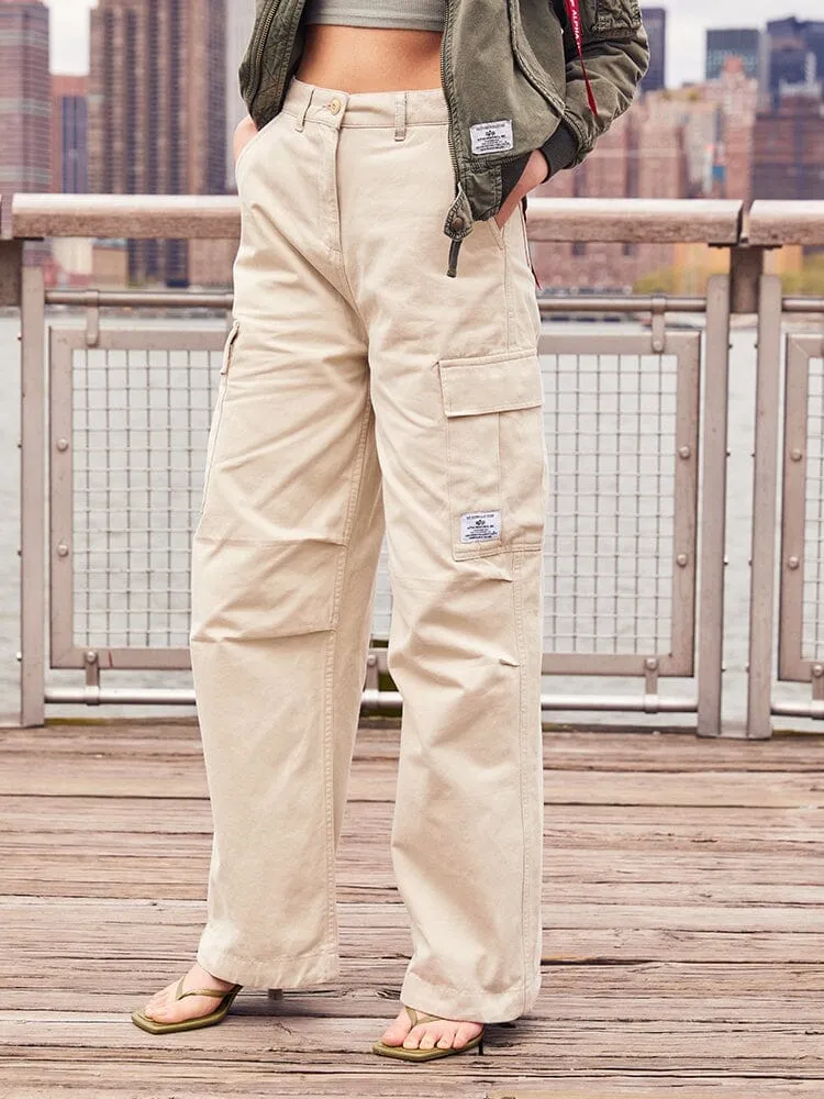 WOMEN'S M-65 CARGO PANT - LIMESTONE (SEASONAL) sold by Alpha Industries product image thumbnail 3