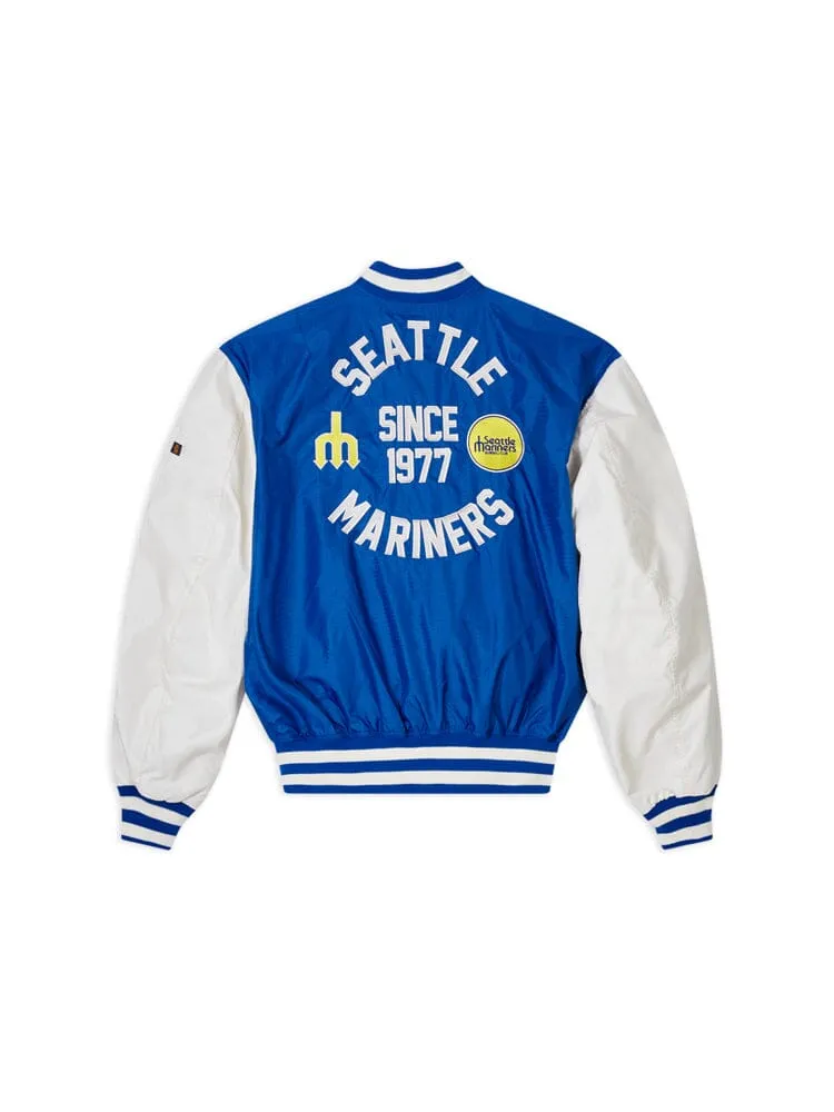 SEATTLE MARINERS X ALPHA X NEW ERA L-2B BOMBER JACKET sold by Alpha Industries product image thumbnail 2