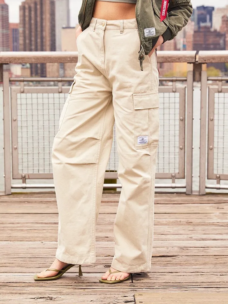 WOMEN'S M-65 CARGO PANT - LIMESTONE (SEASONAL) sold by Alpha Industries product image thumbnail 2