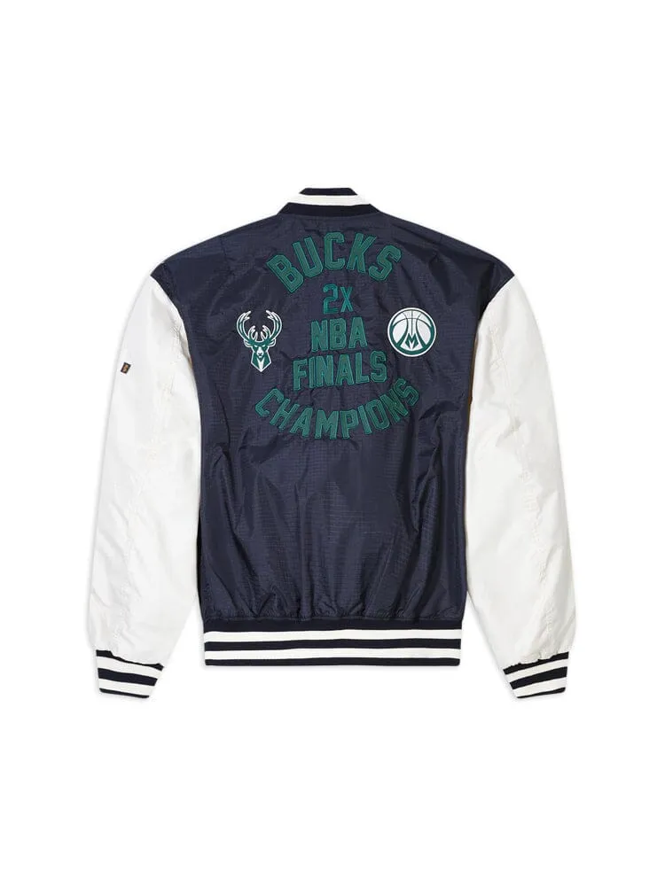 MILWAUKEE BUCKS X ALPHA X NEW ERA L-2B BOMBER JACKET sold by Alpha Industries product image thumbnail 2