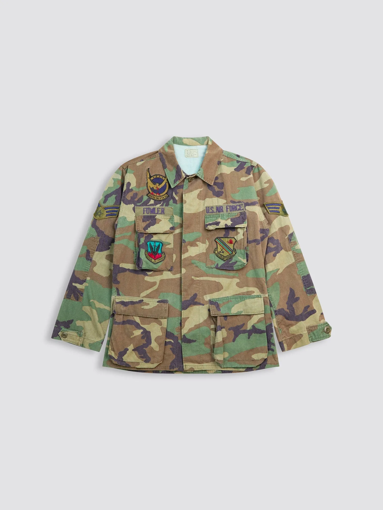 USAF PATCH BDU WOODLAND CAMO FIELD JACKET (FOWLER) sold by Alpha Industries