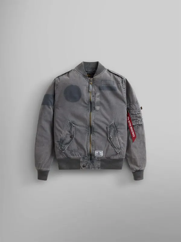 WOMEN'S L-2B RIP AND REPAIR BOMBER JACKET (AIRCRAFT GRAY) sold by Alpha Industries