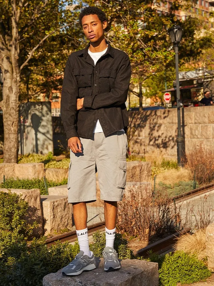 LONG SLEEVE MULTI POCKET SHIRT (BLACK) sold by Alpha Industries product image thumbnail 4