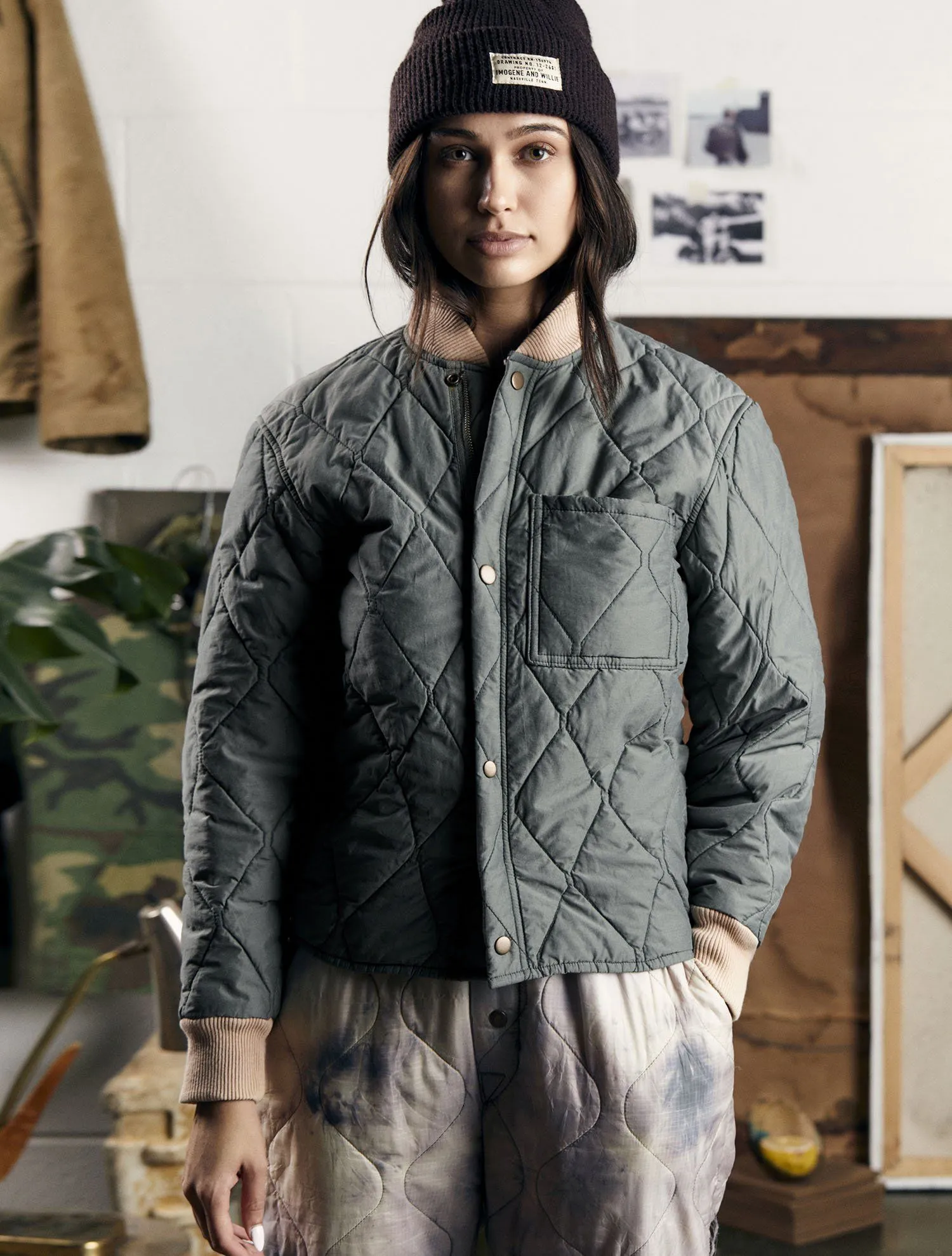 ALPHA X IMOGENE QUILTED BOMBER W sold by Alpha Industries