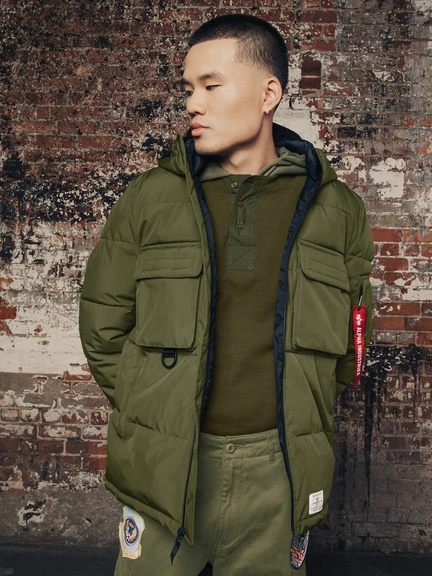 HOODED PUFFER JACKET (SEASONAL) sold by Alpha Industries product image thumbnail 3