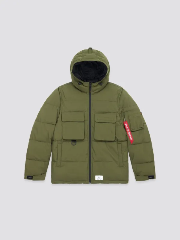 HOODED PUFFER JACKET (SEASONAL) sold by Alpha Industries