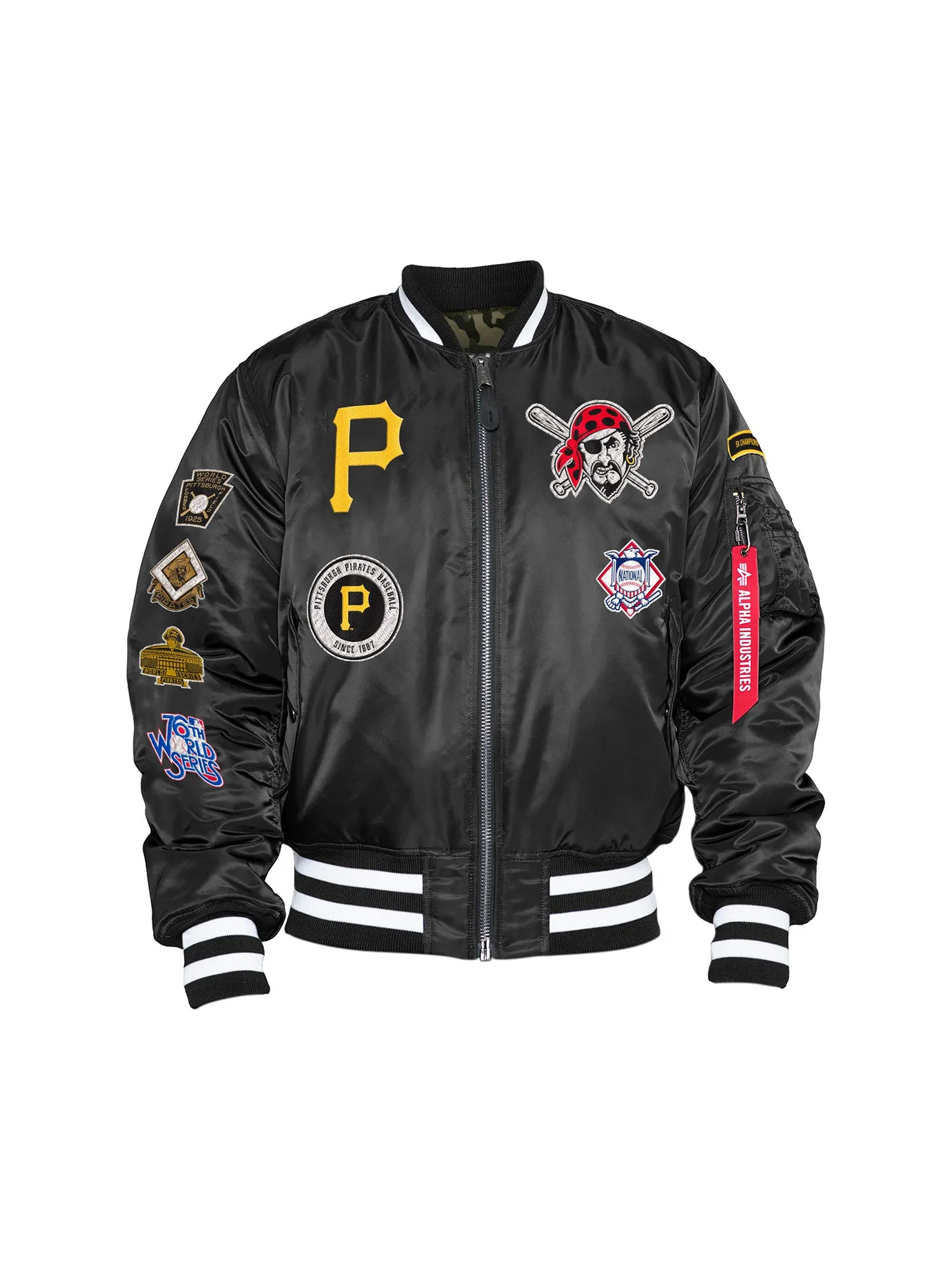 PITTSBURGH PIRATES X ALPHA X NEW ERA MA-1 BOMBER JACKET sold by Alpha Industries
