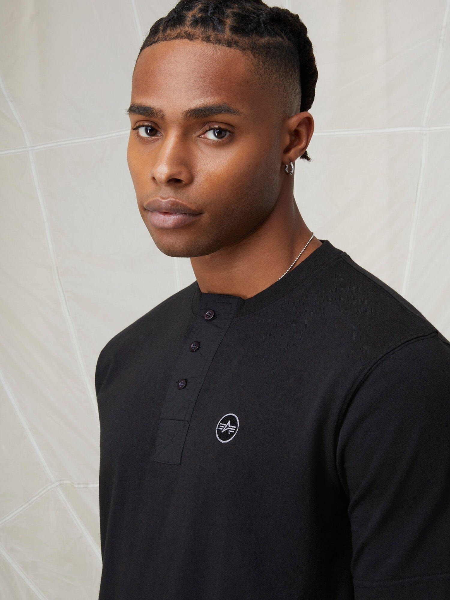 ESSENTIAL SHORT SLEEVE HENLEY sold by Alpha Industries product image thumbnail 5