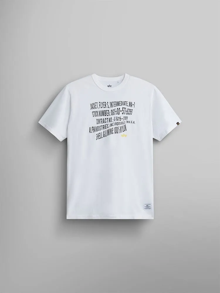 ALPHA WARPED LABEL TEE sold by Alpha Industries product image thumbnail 3