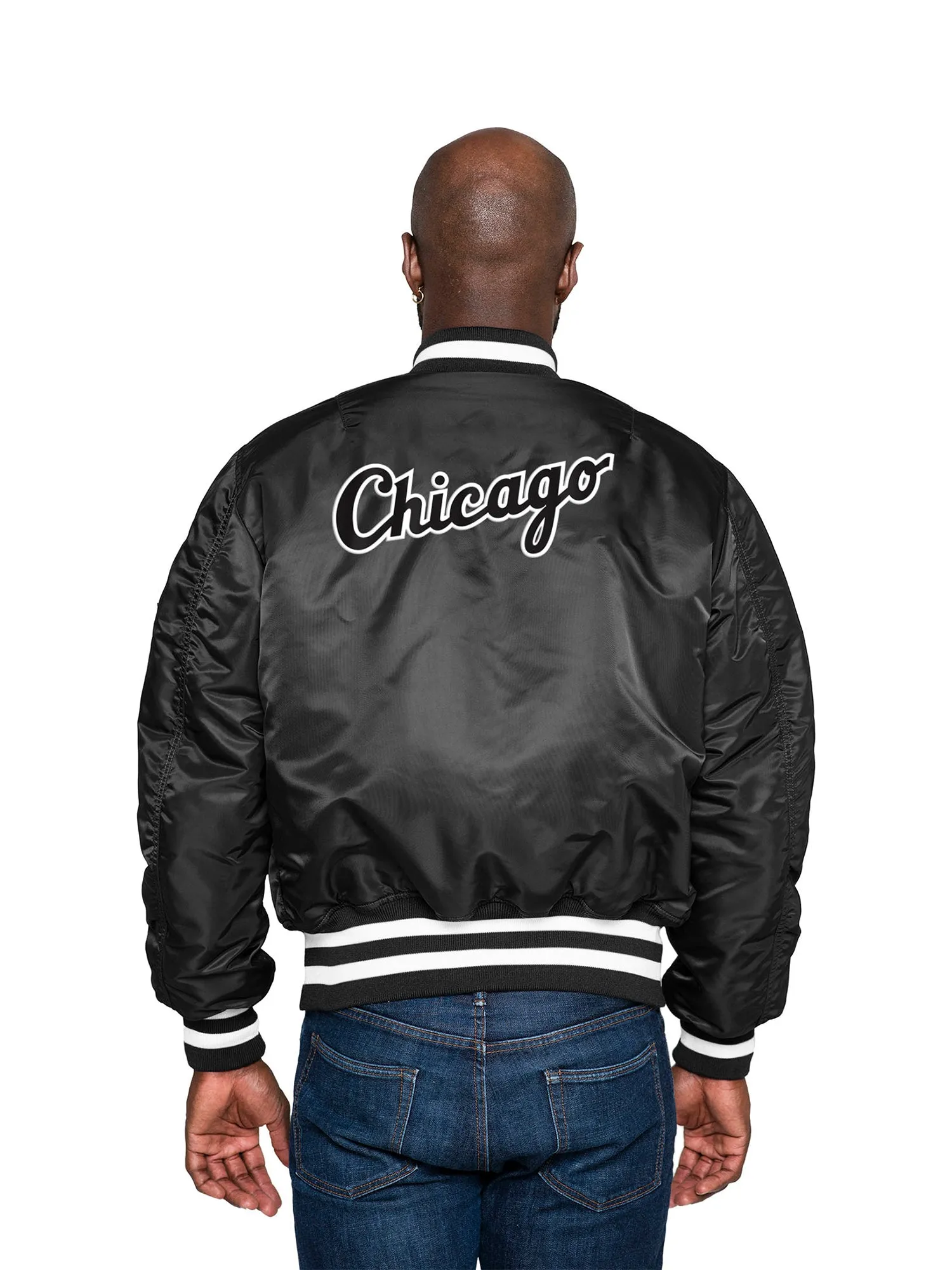CHICAGO WHITE SOX X ALPHA X NEW ERA MA-1 BOMBER JACKET sold by Alpha Industries product image thumbnail 4