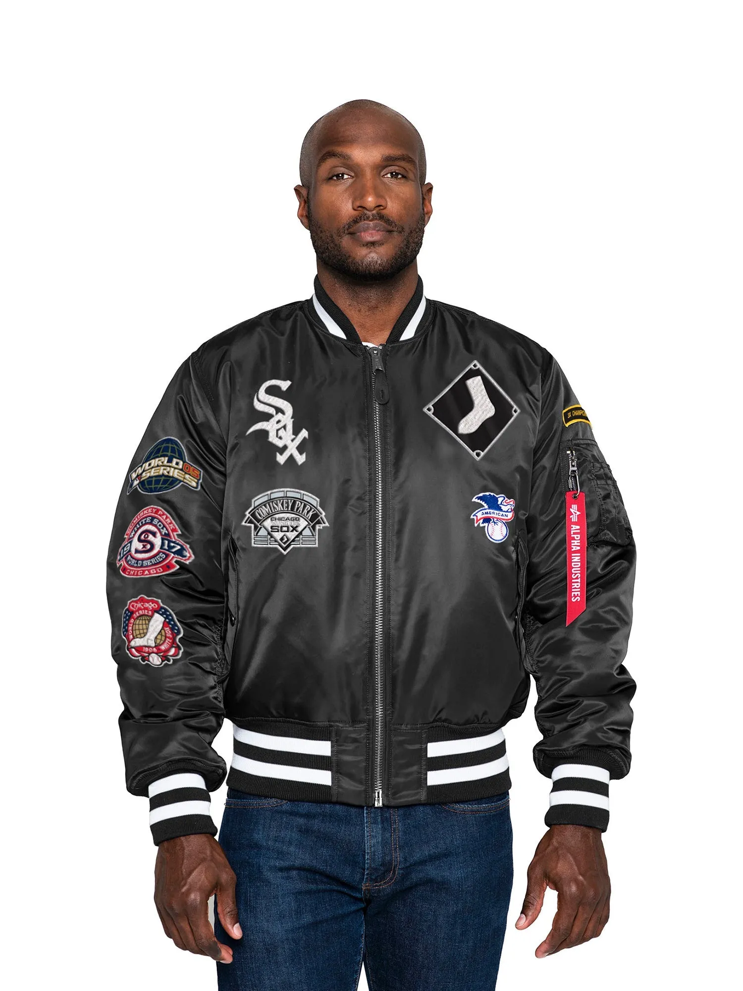CHICAGO WHITE SOX X ALPHA X NEW ERA MA-1 BOMBER JACKET sold by Alpha Industries product image thumbnail 3