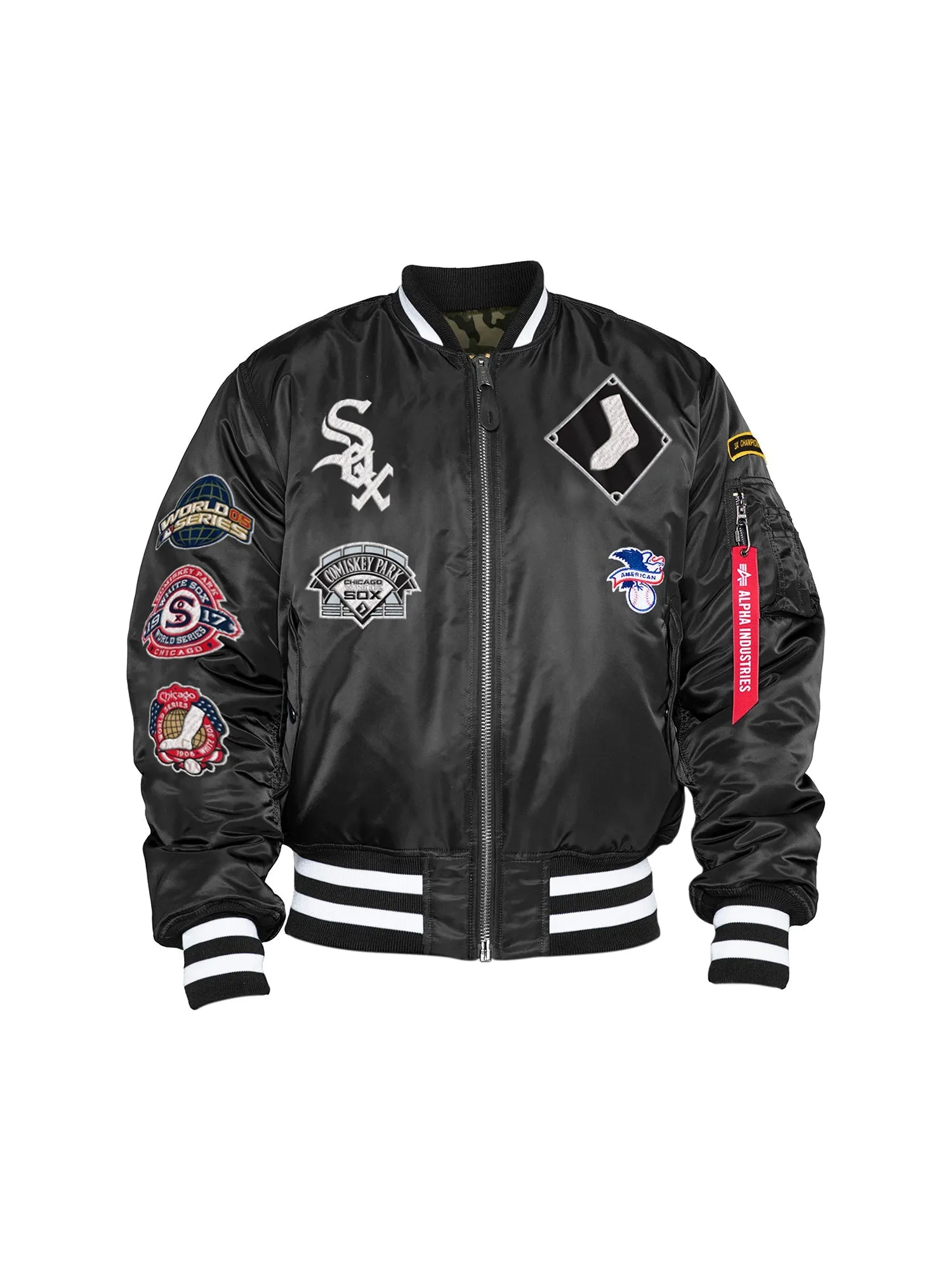 CHICAGO WHITE SOX X ALPHA X NEW ERA MA-1 BOMBER JACKET sold by Alpha Industries