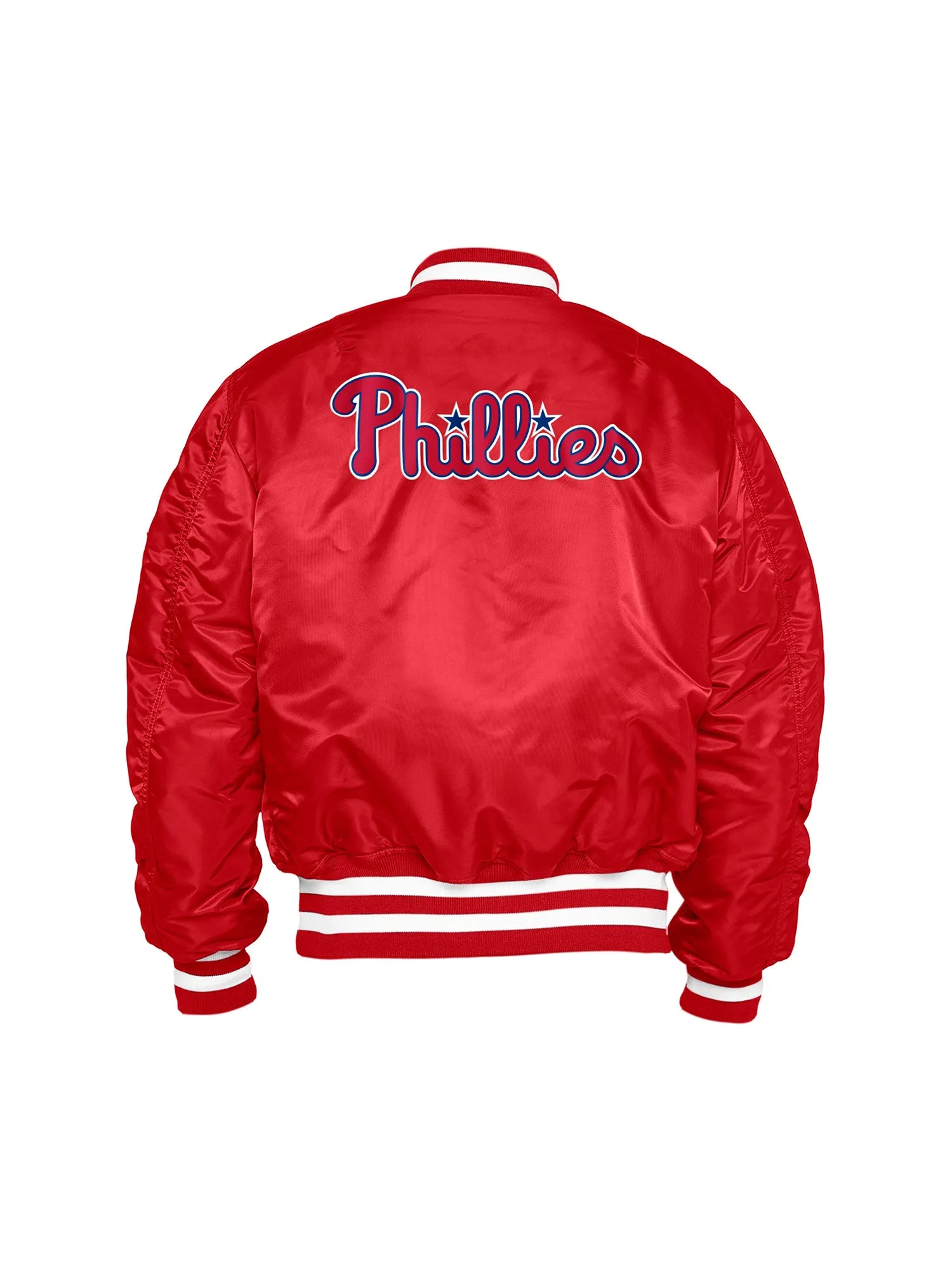 PHILADELPHIA PHILLIES X ALPHA X NEW ERA MA-1 BOMBER JACKET sold by Alpha Industries product image thumbnail 2