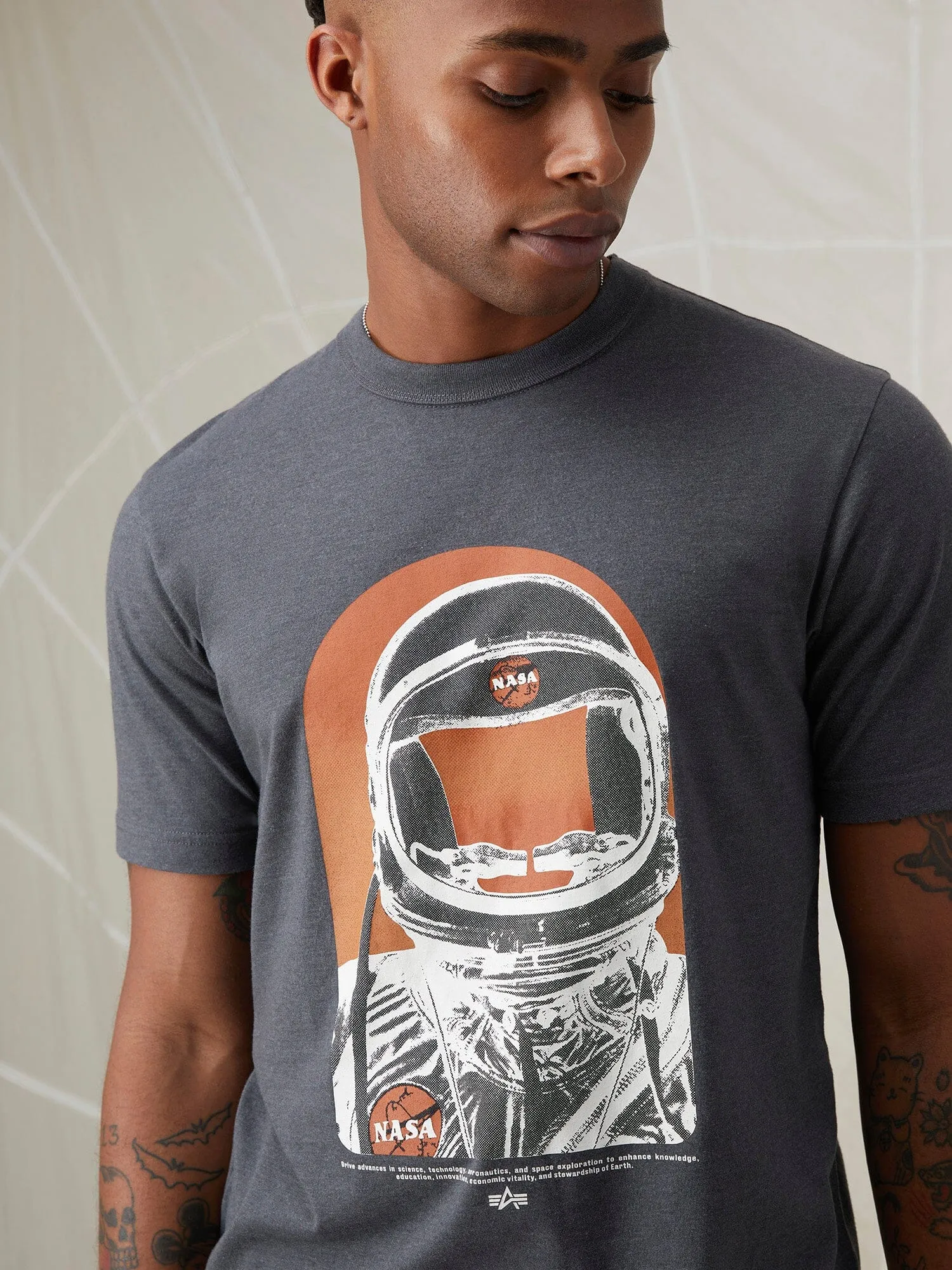 NASA MOON MAN TEE sold by Alpha Industries product image thumbnail 4