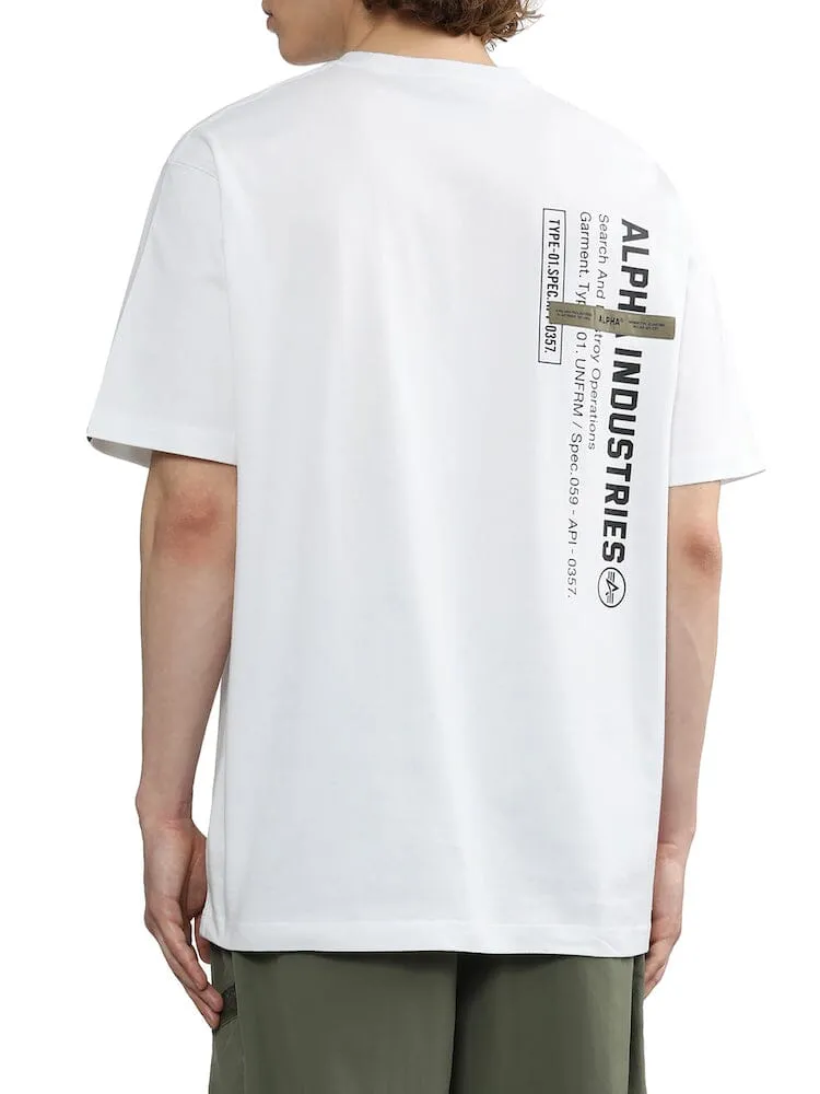 UNFRM PRINT SHORT SLEEVE TEE sold by Alpha Industries product image thumbnail 4