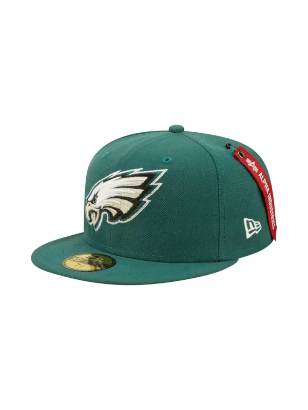 PHILADELPHIA EAGLES X ALPHA X NEW ERA 59FIFTY FITTED CAP sold by Alpha Industries