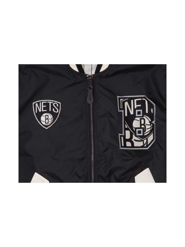 BROOKLYN NETS X ALPHA X NEW ERA L-2B BOMBER JACKET sold by Alpha Industries product image thumbnail 4