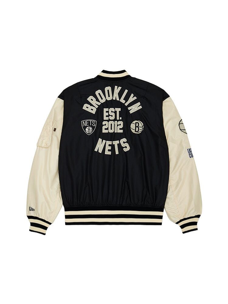 BROOKLYN NETS X ALPHA X NEW ERA L-2B BOMBER JACKET sold by Alpha Industries product image thumbnail 2