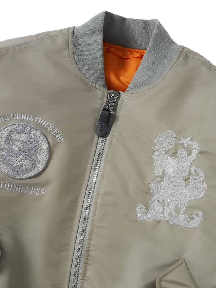 ALPHA X BAPE MA-1 BOMBER JACKET sold by Alpha Industries product image thumbnail 2