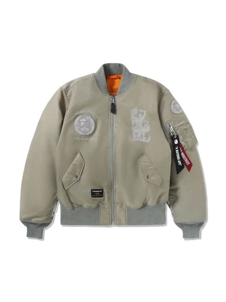 ALPHA X BAPE MA-1 BOMBER JACKET sold by Alpha Industries