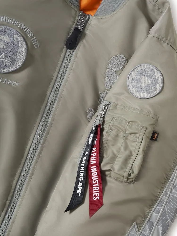 ALPHA X BAPE MA-1 BOMBER JACKET sold by Alpha Industries product image thumbnail 3