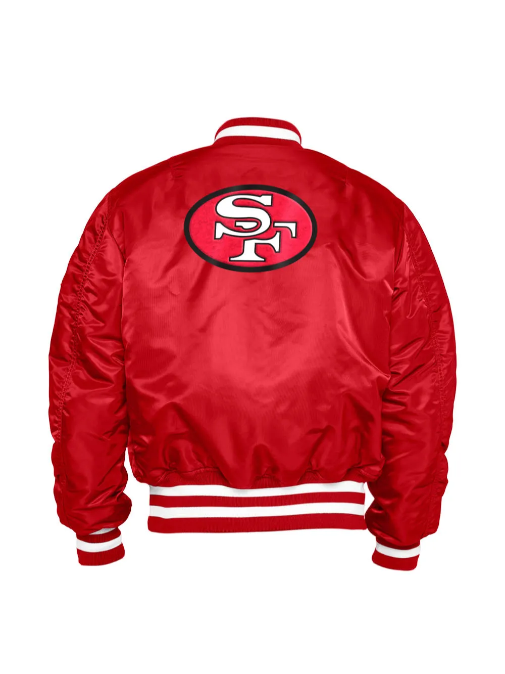 SAN FRANCISCO 49ERS X ALPHA X NEW ERA MA-1 BOMBER JACKET (HISTORIC LOGO) sold by Alpha Industries product image thumbnail 2