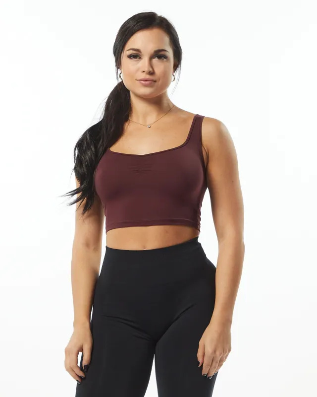 Ultrasoft Square Neck Tank - Wine sold by Alphalete