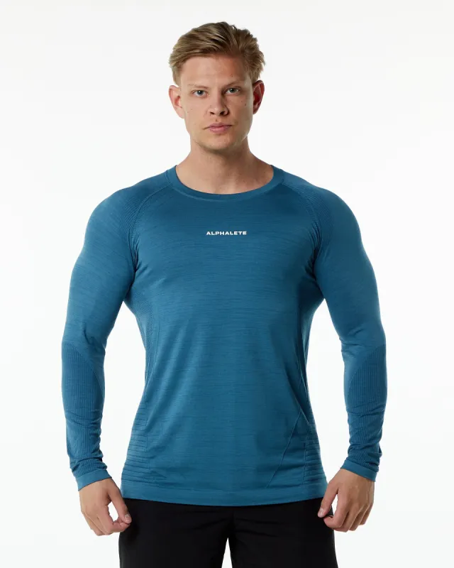 Ozone LS Tee - Atlantic Blue sold by Alphalete