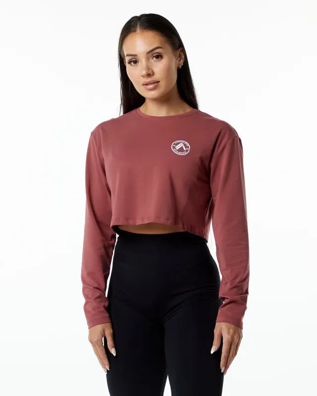 Dynasty LS Crop - Gingerbread sold by Alphalete