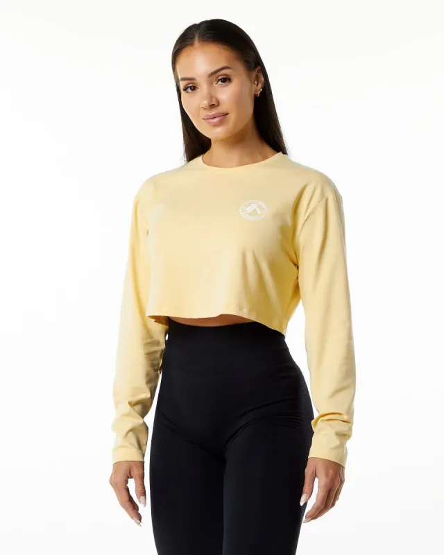 Dynasty LS Crop - Daffodil sold by Alphalete