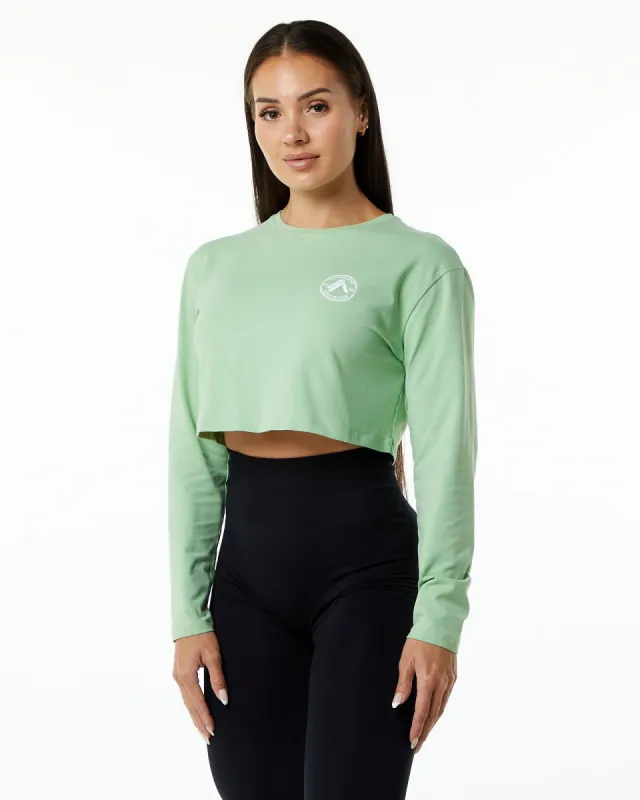 Dynasty LS Crop - Pistachio sold by Alphalete