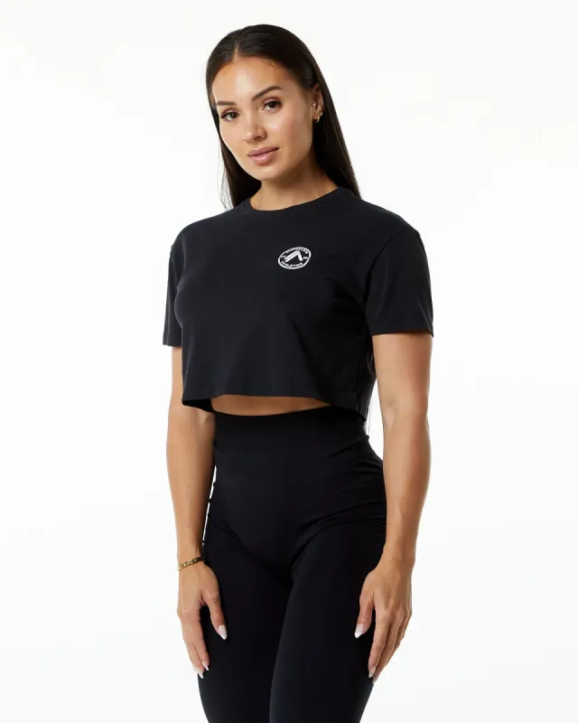Dynasty Crop - Black sold by Alphalete