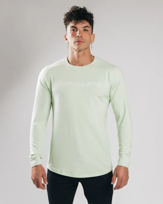 Outlined Performance LS Tee - Frozen Spring sold by Alphalete