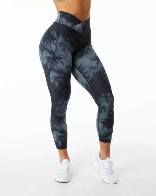 Surface Power Legging - Black Oil Stain sold by Alphalete