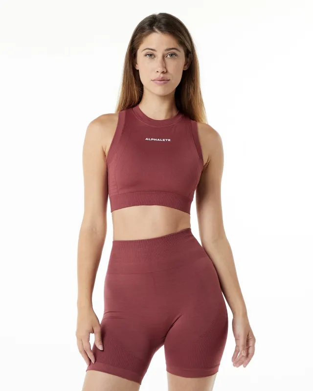 Ozone Crop Bra - Gingerbread sold by Alphalete