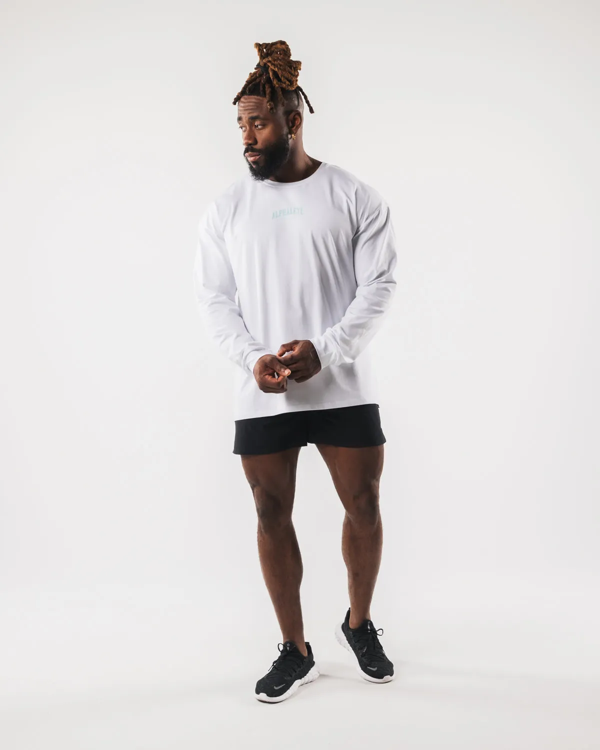 AA Paisley Print LS Tee - White sold by Alphalete product image thumbnail 2