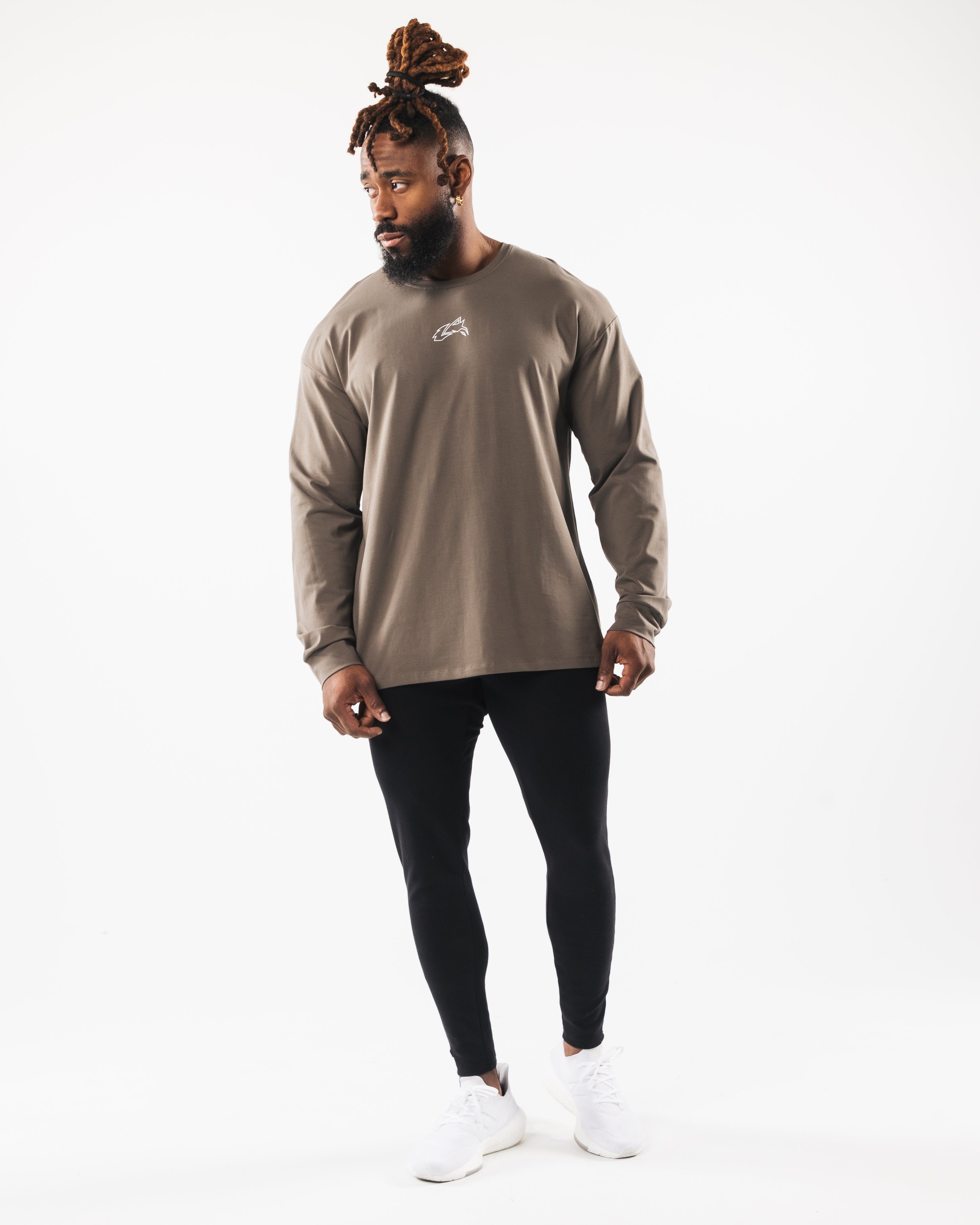Wolf Head LS Tee - Desert Taupe sold by Alphalete product image thumbnail 2
