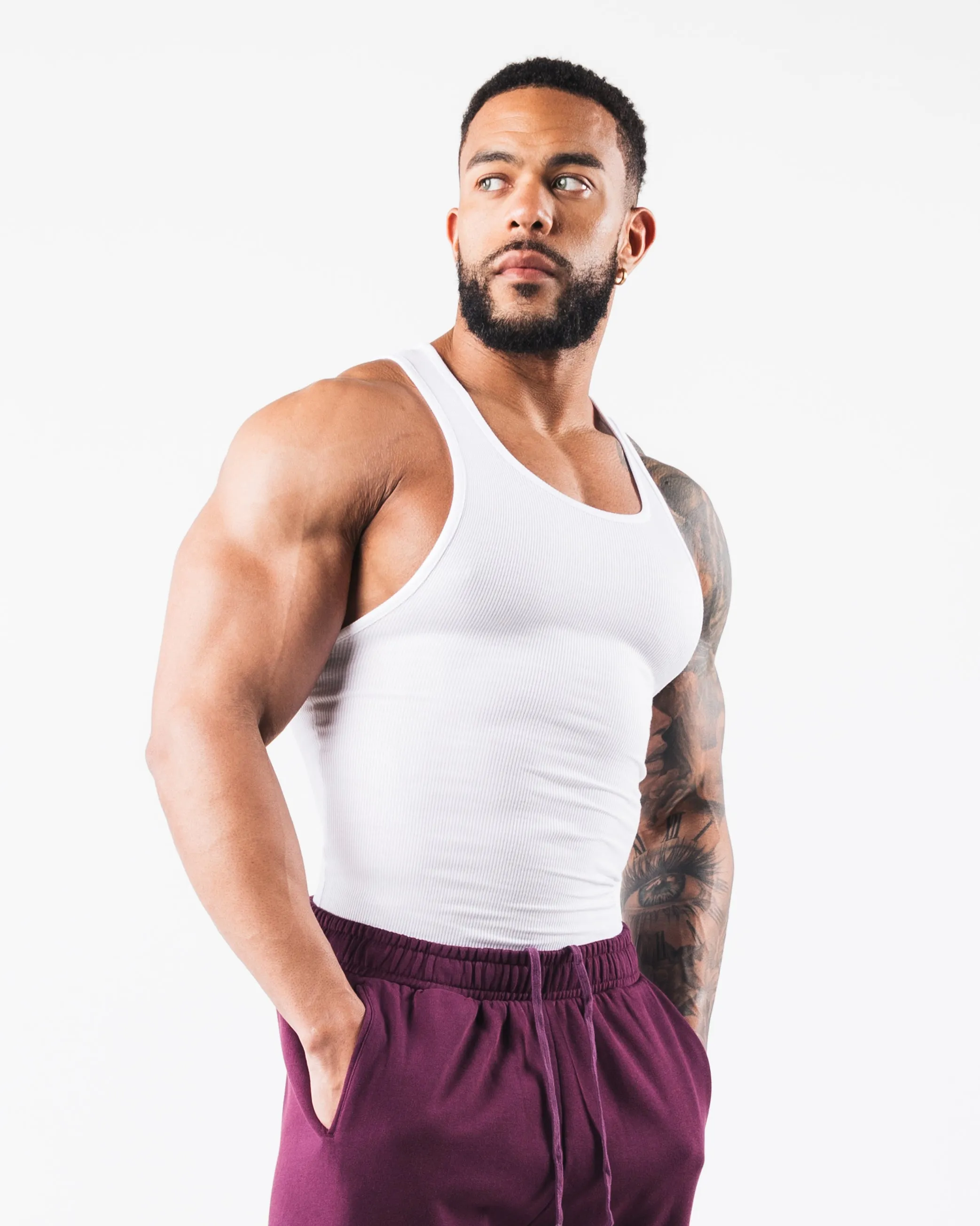 Ribbed Tank 2pk - White sold by Alphalete