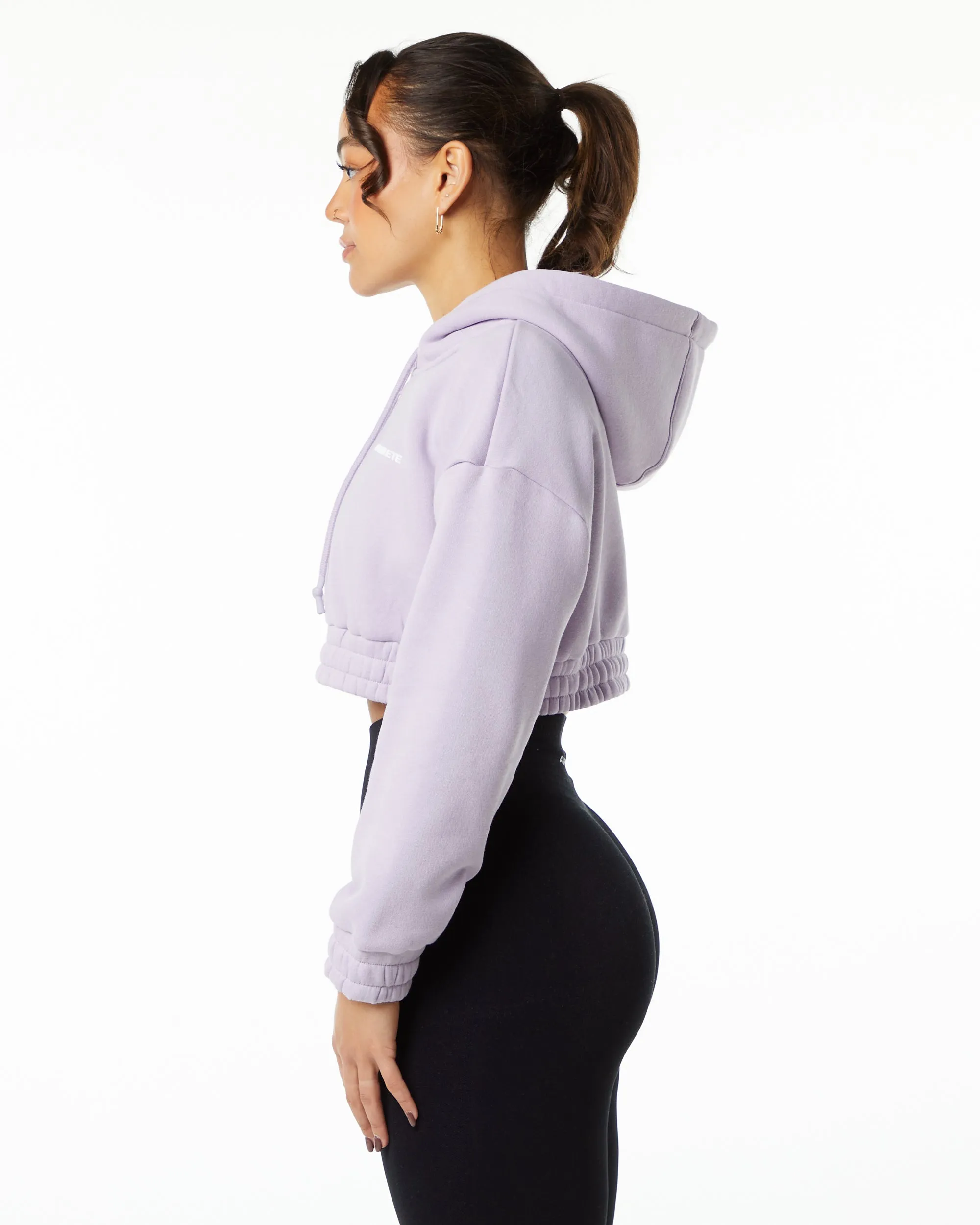 Classic Capital Crop Hoodie - Misty Lilac sold by Alphalete product image thumbnail 2