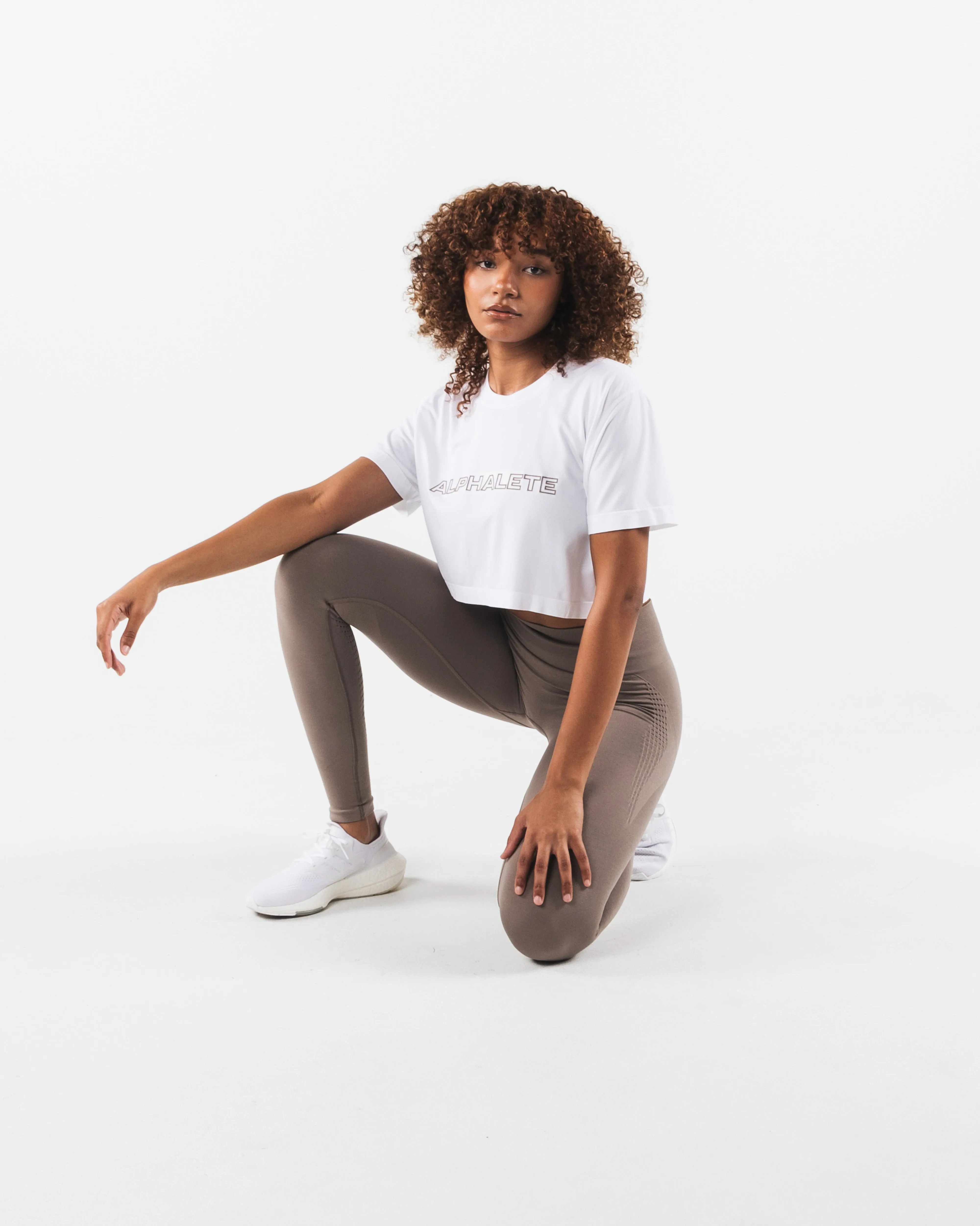 Core Airtech SS Crop - White sold by Alphalete product image thumbnail 2