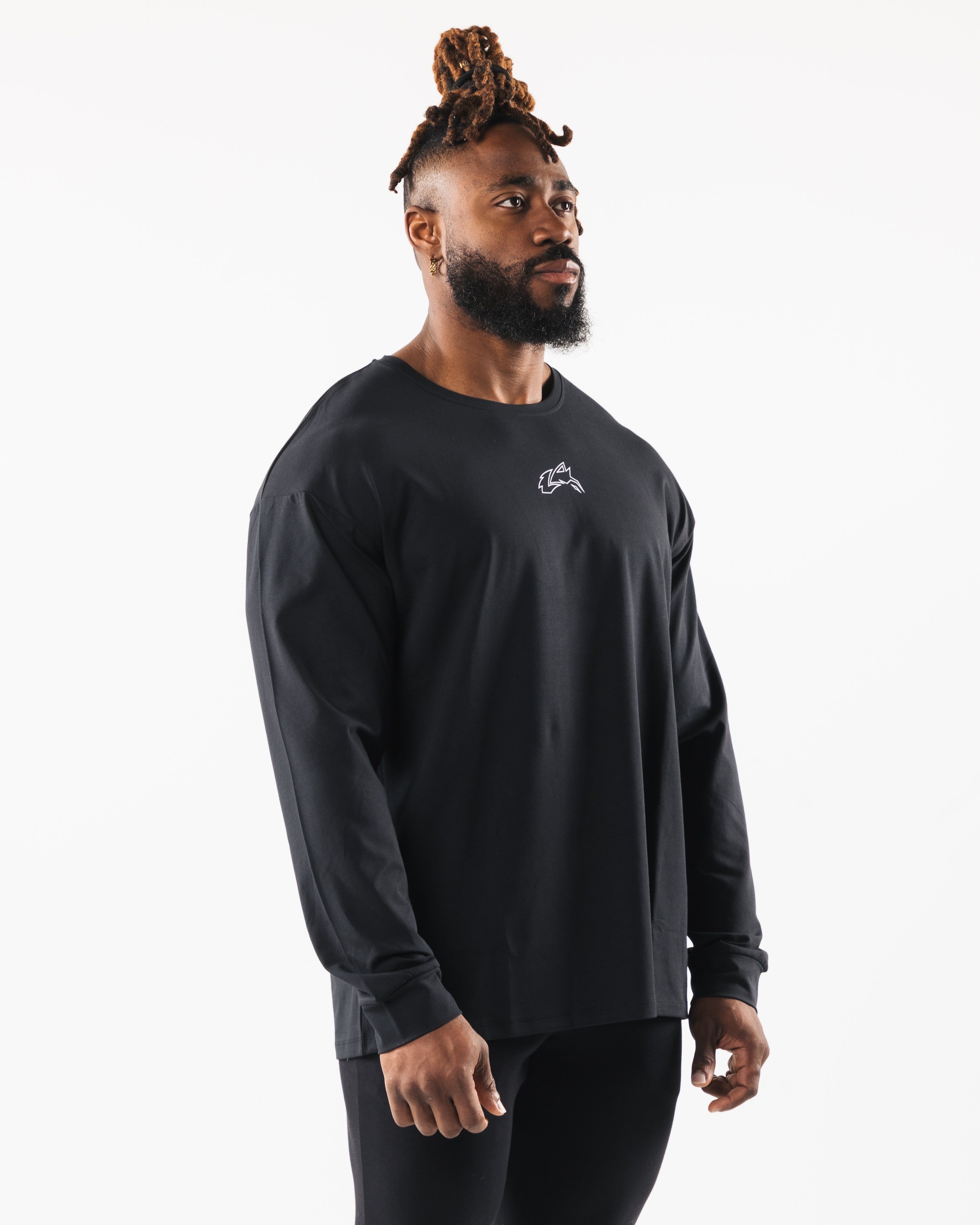 Wolf Head LS Tee - Black sold by Alphalete product image thumbnail 3