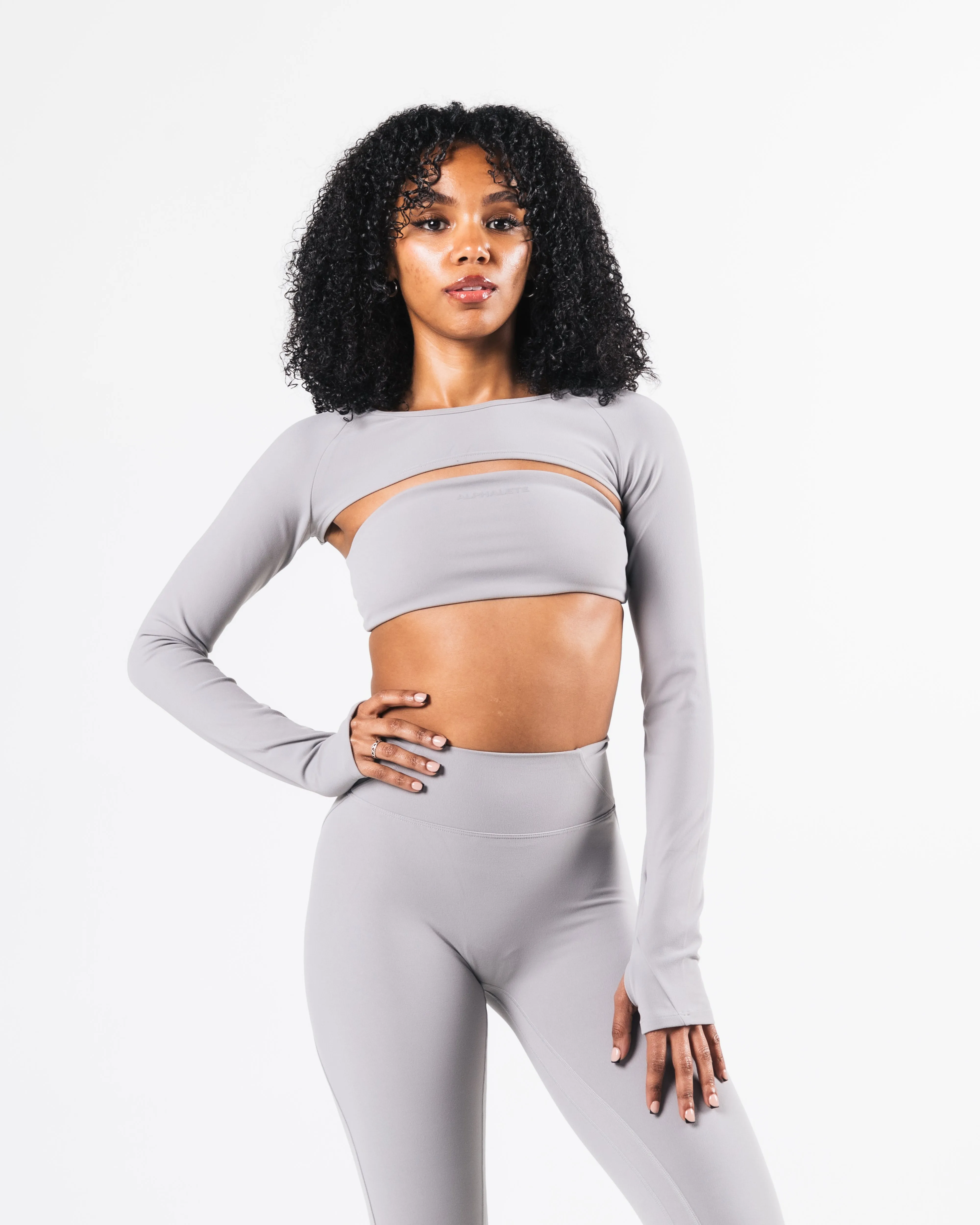 Aura Shrug LS - Smoke sold by Alphalete