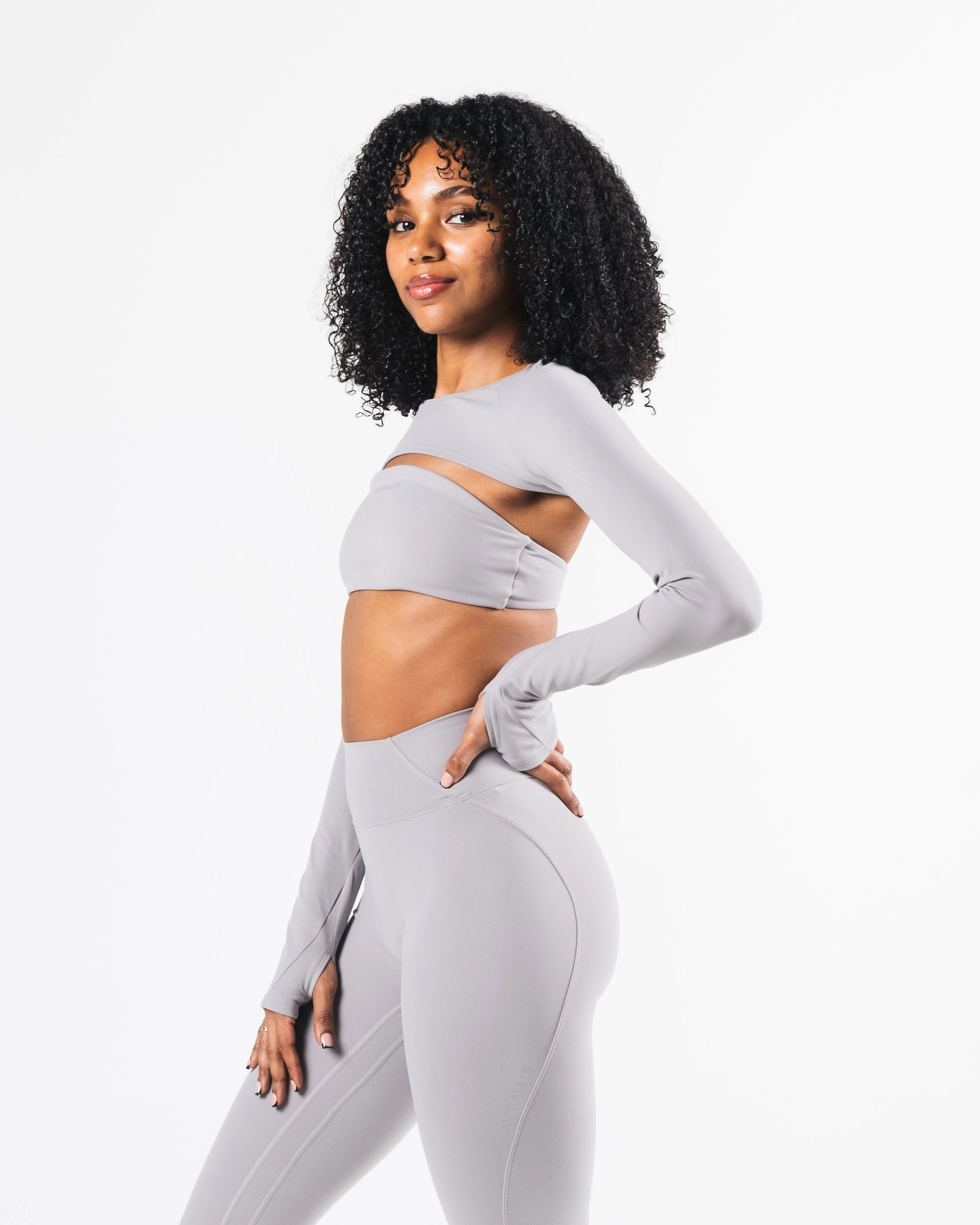Aura Shrug LS - Smoke sold by Alphalete product image thumbnail 3