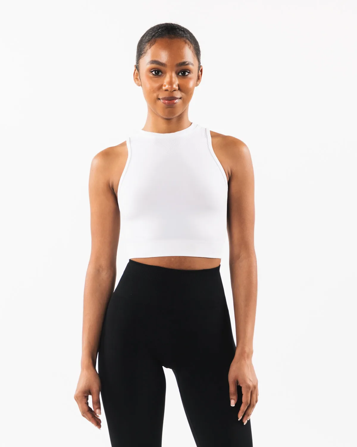 Stratus Crop Tank - White sold by Alphalete